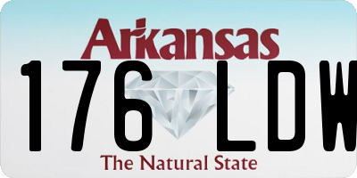 AR license plate 176LDW