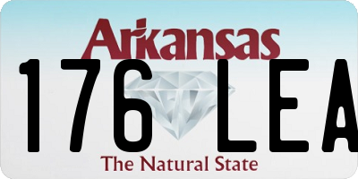 AR license plate 176LEA