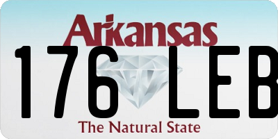 AR license plate 176LEB