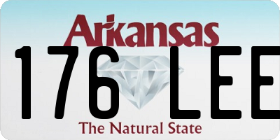 AR license plate 176LEE