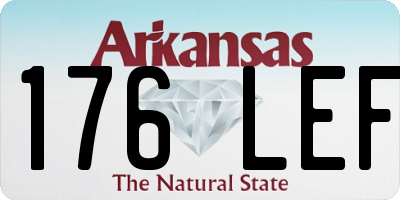 AR license plate 176LEF