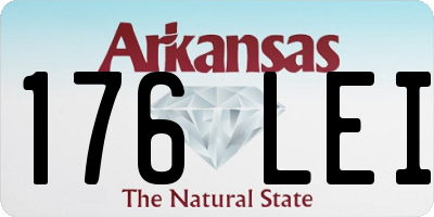 AR license plate 176LEI