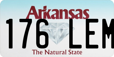 AR license plate 176LEM