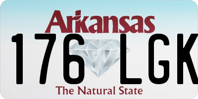 AR license plate 176LGK