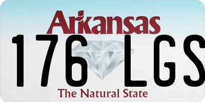 AR license plate 176LGS