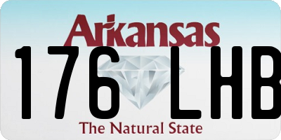 AR license plate 176LHB