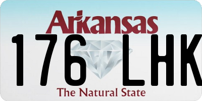 AR license plate 176LHK