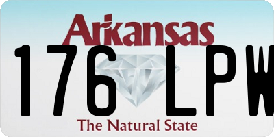 AR license plate 176LPW