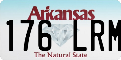 AR license plate 176LRM