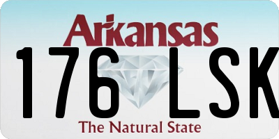 AR license plate 176LSK