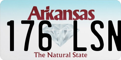 AR license plate 176LSN