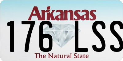 AR license plate 176LSS