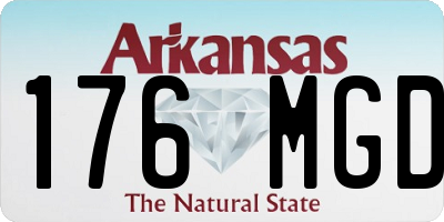 AR license plate 176MGD