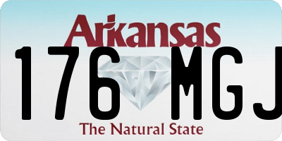 AR license plate 176MGJ