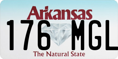 AR license plate 176MGL