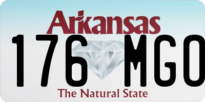 AR license plate 176MGO