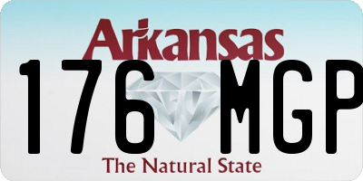 AR license plate 176MGP