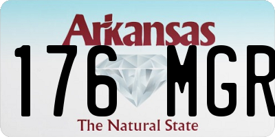 AR license plate 176MGR