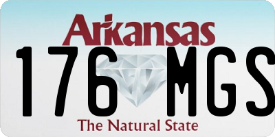 AR license plate 176MGS