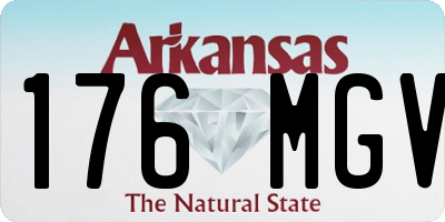 AR license plate 176MGV