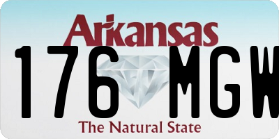 AR license plate 176MGW