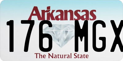 AR license plate 176MGX