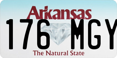 AR license plate 176MGY