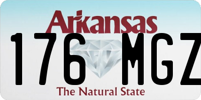 AR license plate 176MGZ