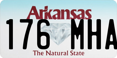 AR license plate 176MHA