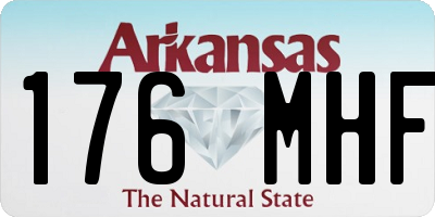 AR license plate 176MHF