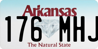 AR license plate 176MHJ