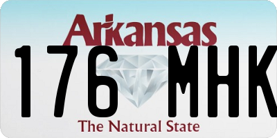 AR license plate 176MHK