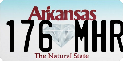 AR license plate 176MHR