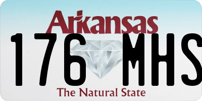 AR license plate 176MHS