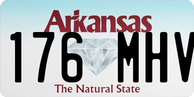 AR license plate 176MHV