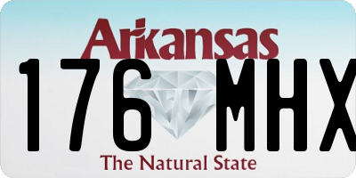 AR license plate 176MHX
