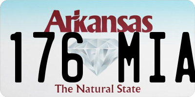 AR license plate 176MIA