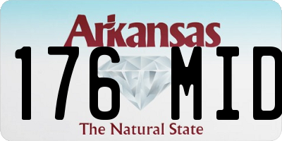 AR license plate 176MID