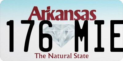 AR license plate 176MIE