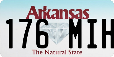 AR license plate 176MIH