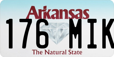 AR license plate 176MIK