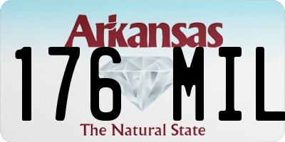 AR license plate 176MIL