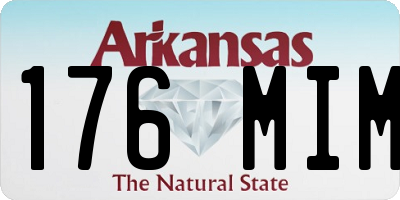 AR license plate 176MIM