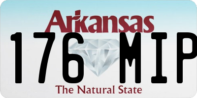 AR license plate 176MIP