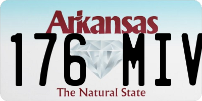 AR license plate 176MIV