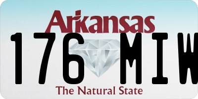 AR license plate 176MIW