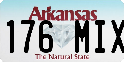 AR license plate 176MIX