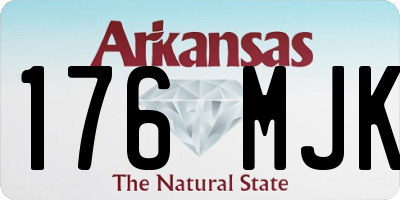 AR license plate 176MJK
