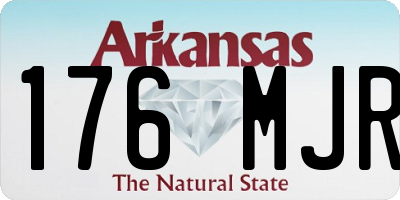 AR license plate 176MJR