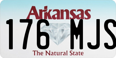 AR license plate 176MJS